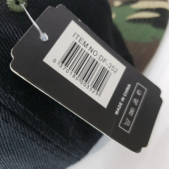 NWT,Boss Mens Black/Green Camo Flat Bill Snapback Hat. - Picture 7 of 8